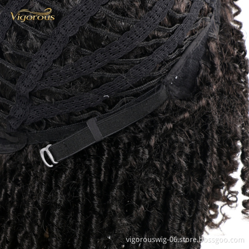 Vigorous Wholesale Lowest Price Short Dirty Braid Passion Twist Crochet Micro Braided Wigs For Black Women